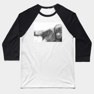 Shine On Orangutan pencil portrait Baseball T-Shirt